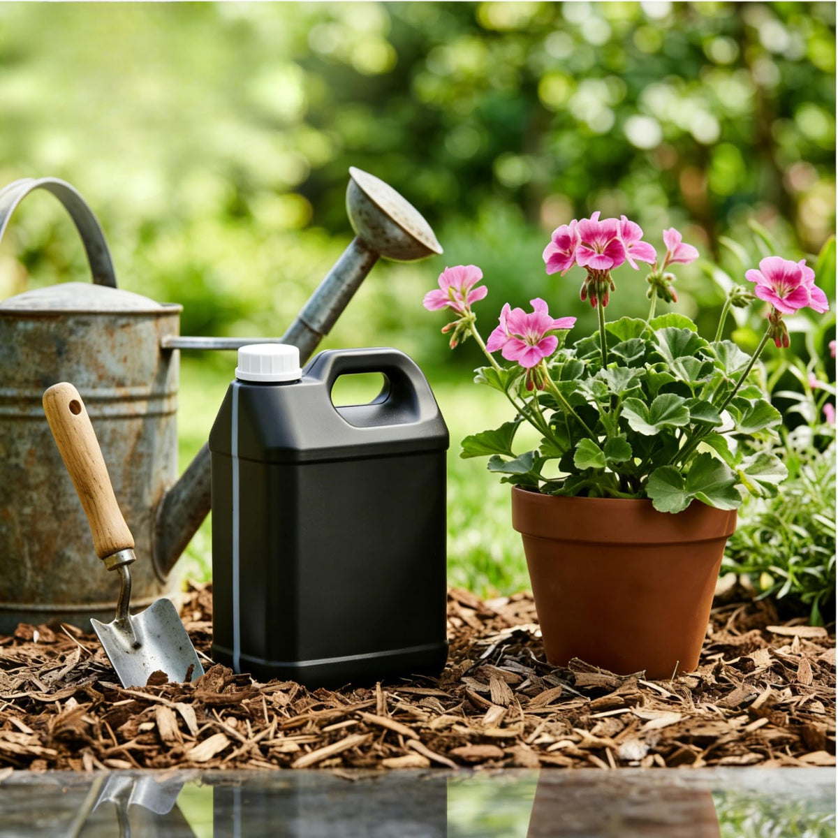 Hacaroa recyclable HDPE jug feels sturdy and easy to store.