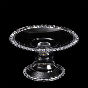Hacaroa plastic cupcake stands with pearl edges add a chic dessert table touch.