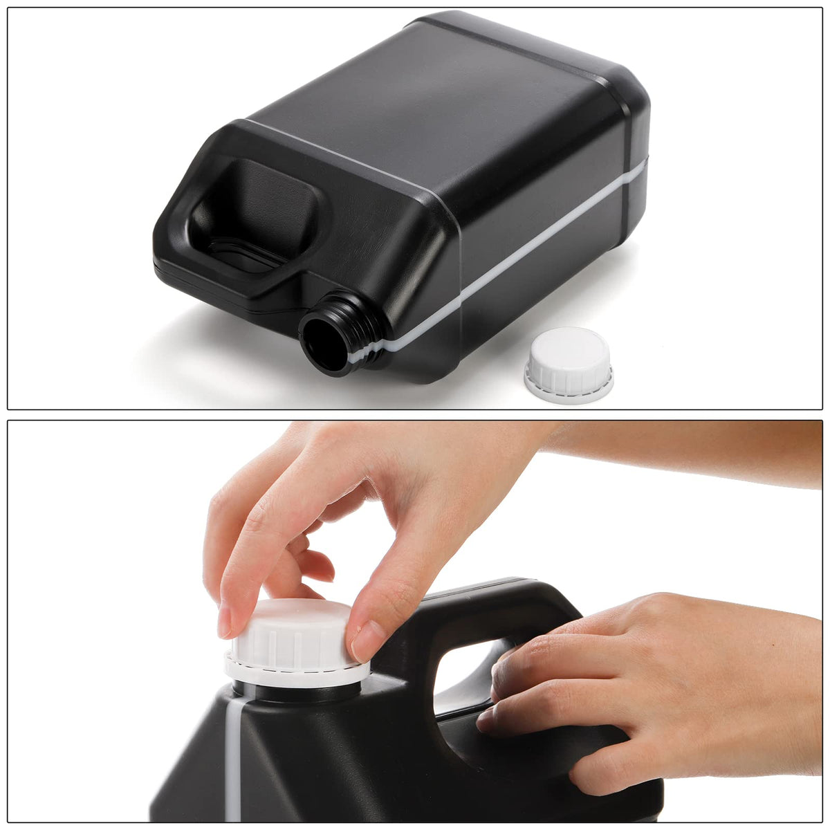 Hacaroa secure-cap jug minimizes accidental leaks during transport.