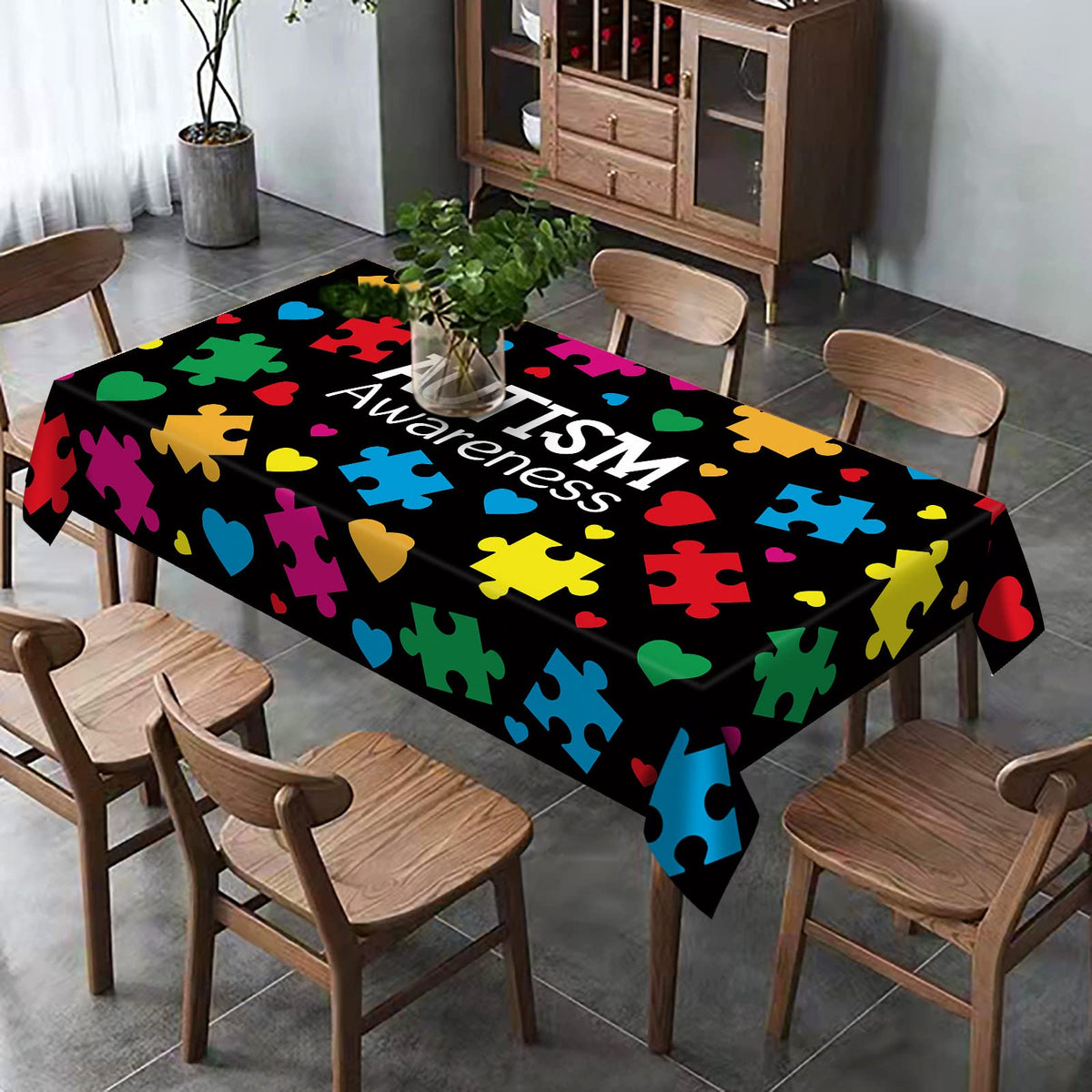 Hafangry 60x84 inch size fits large tables for easy dressing of spaces.
