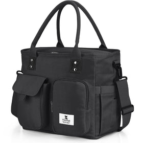 Hafmall large insulated lunch bag wide-opening design for easy packing.