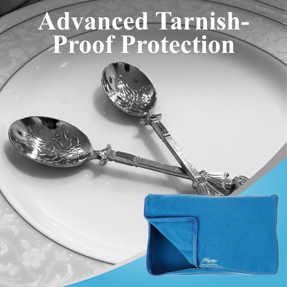 Hagerty made in USA and Kosher certified silverware storage solution fits standard buffets.