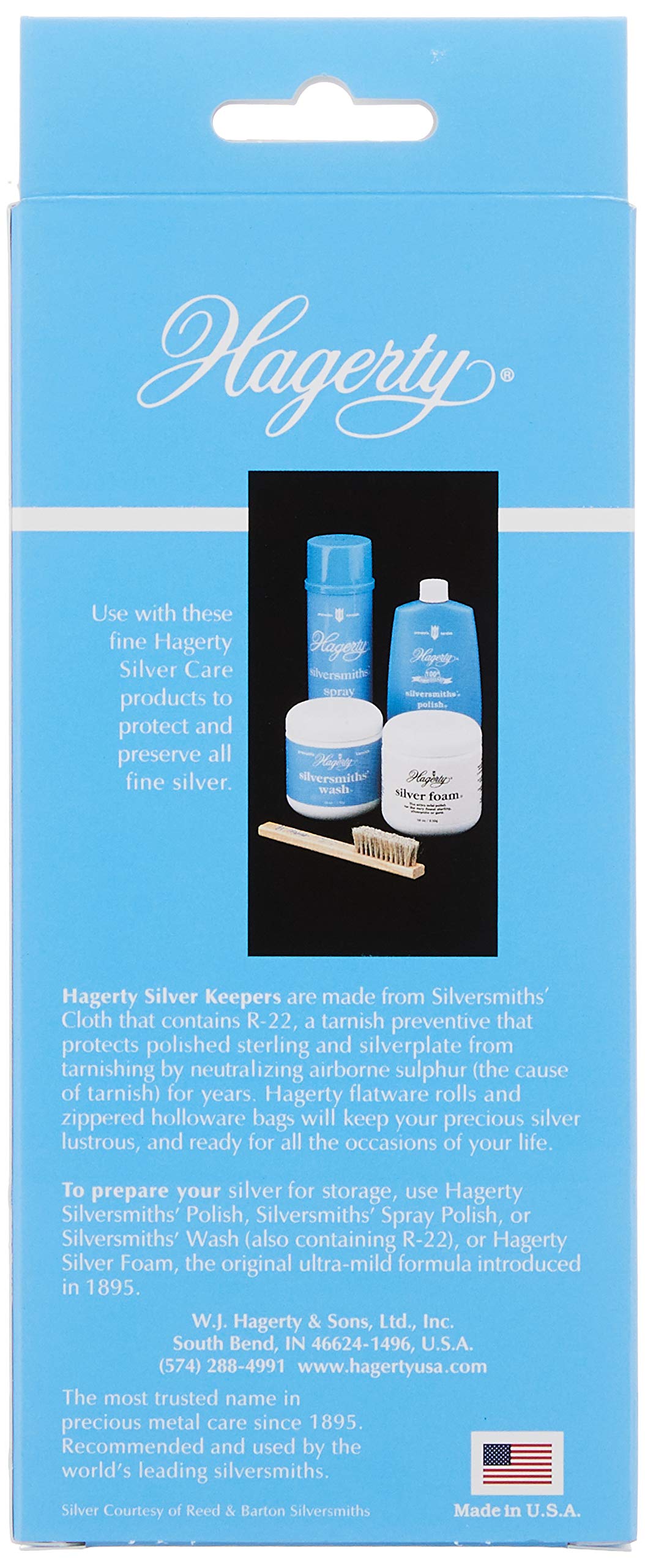 Hagerty Holloware storage bag, USA-made and Kosher-certified, safely stores tea pots and salad dishes.