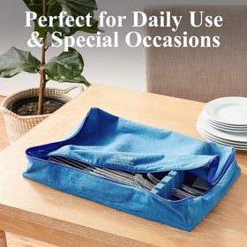 Hagerty keeps flatware organized with tarnish protection for everyday meals and special occasions.