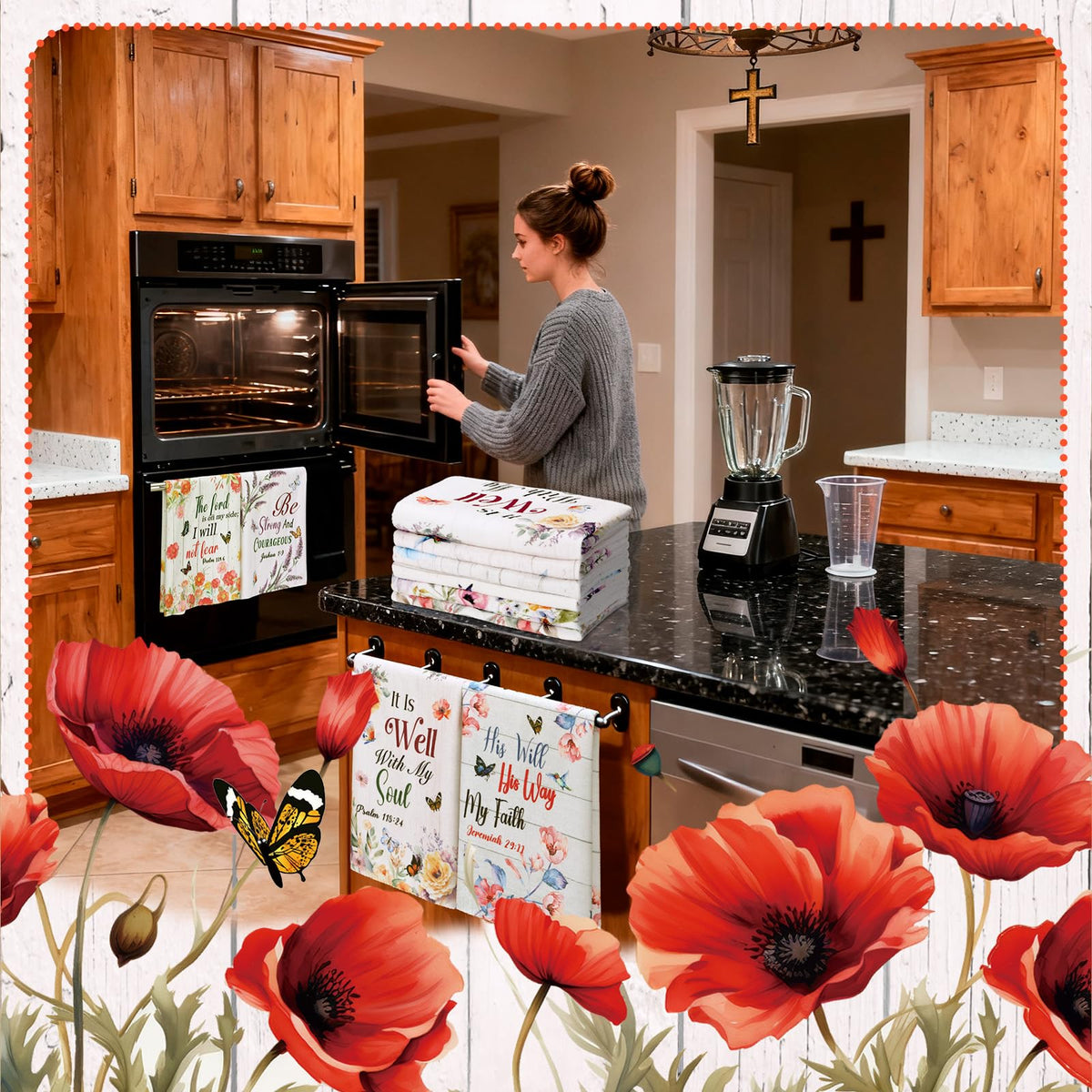 Hahafelt 14x21 inch towels offer ample drying space for daily use.
