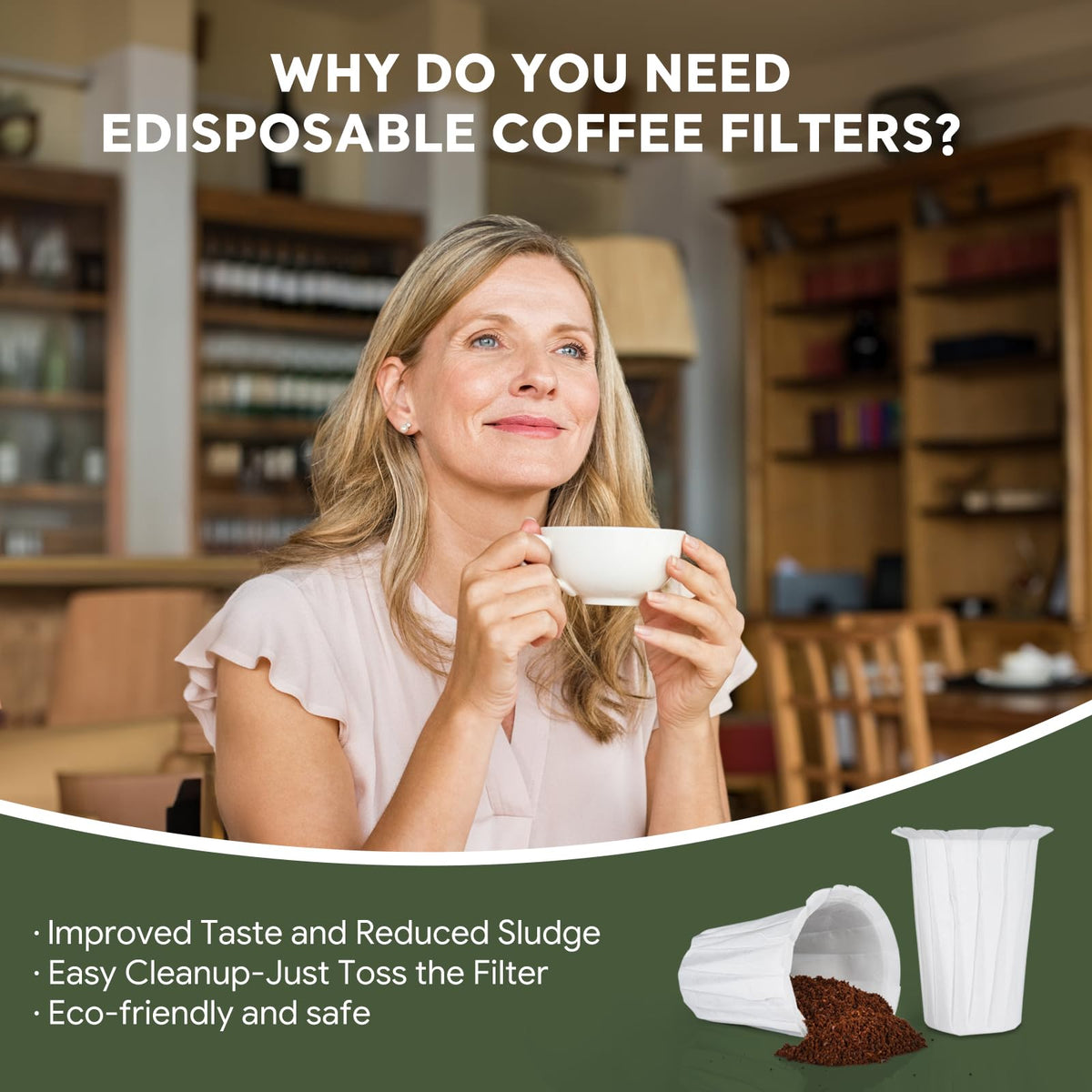 HAILASRE coffee filters compatible with Keurig single-serve systems.