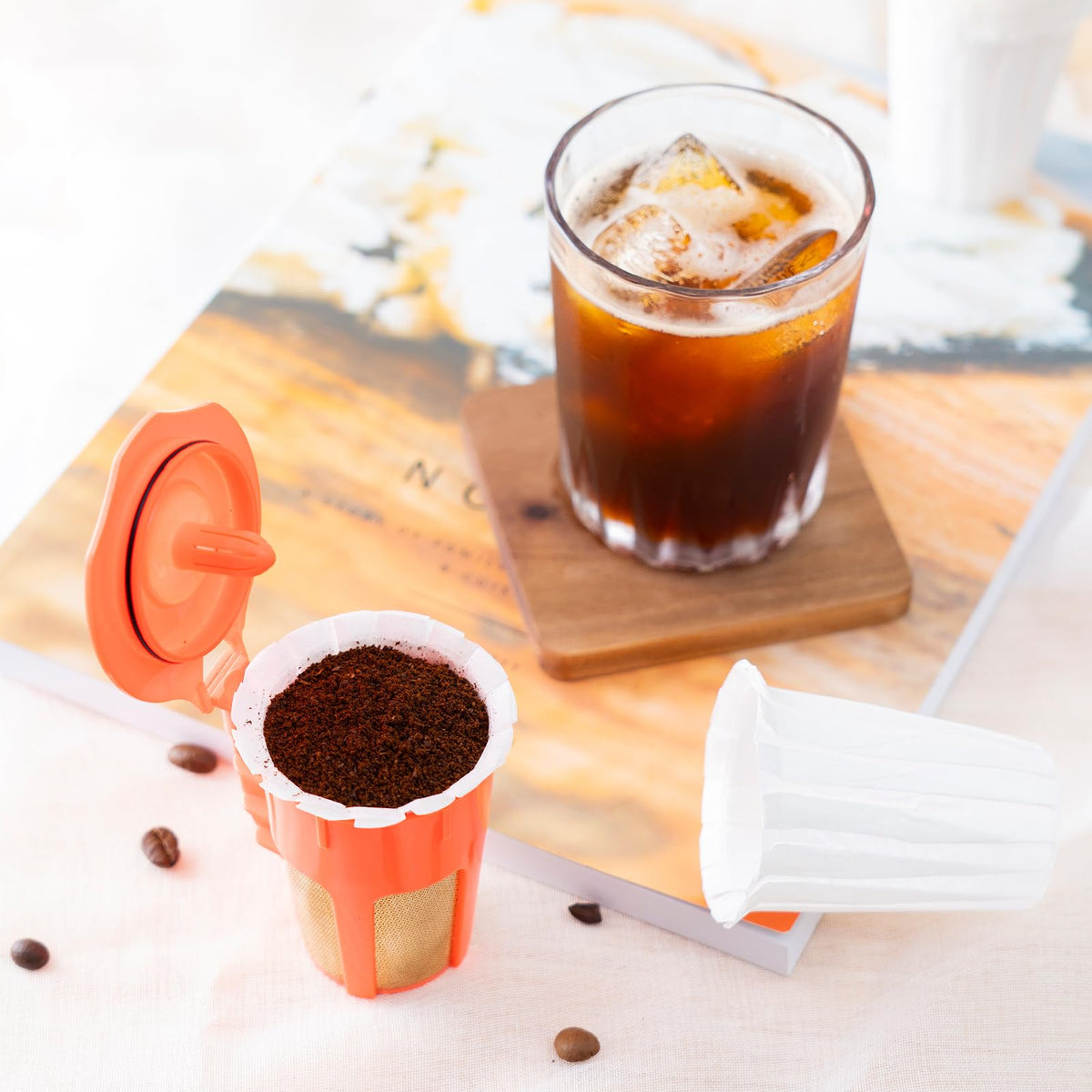 HAILASRE filters enable quick removal of grounds after brewing.