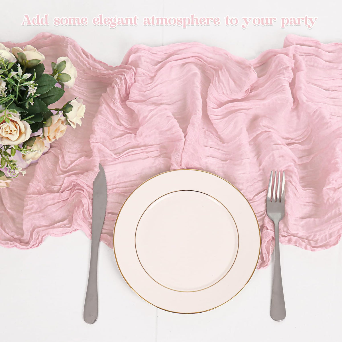 HAISIWLKJ baby shower runner brings soft, charming ambience to celebrations.