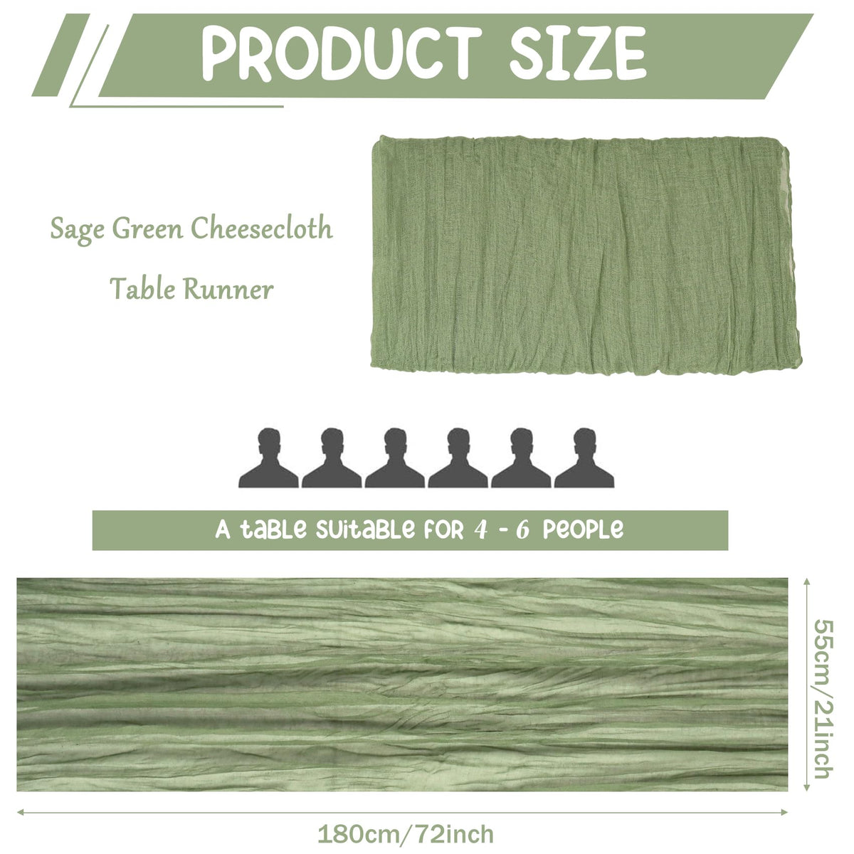 HAISIWLKJ boho gauze table runner decor for weddings and celebrations.
