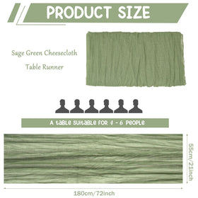 HAISIWLKJ boho gauze table runner decor for weddings and celebrations.
