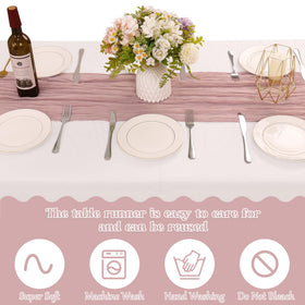 HAISIWLKJ 120-inch length fits long banquet tables beautifully