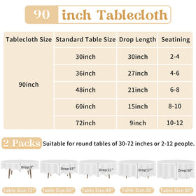 Close-up of the edge-sealed hem on the HAISIWLKJ tablecloth.