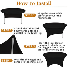 HAISIWLKJ wrinkle-resistant fabric stays neat during setup and post-event