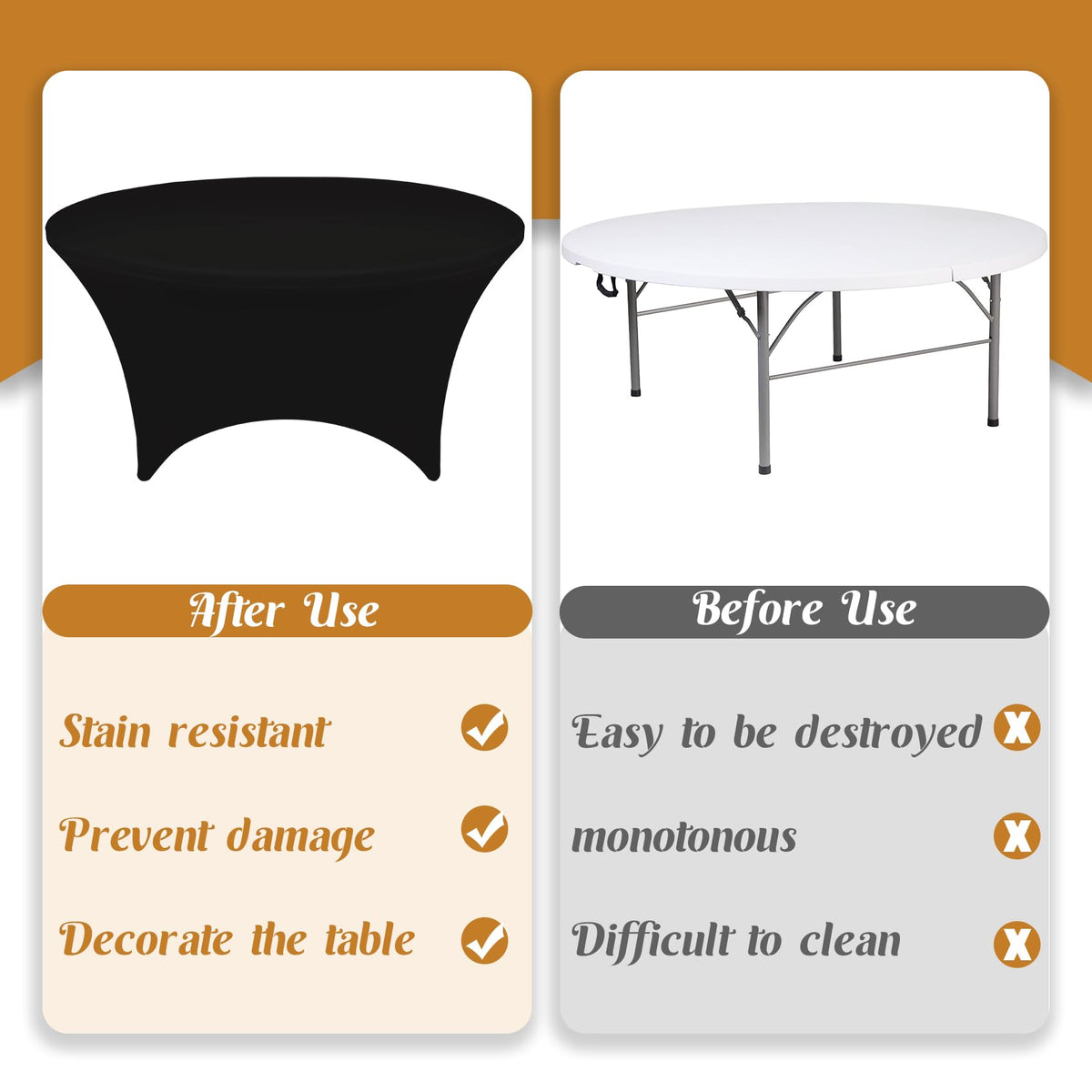 HAISIWLKJ machine washable tablecloth for quick event cleanup