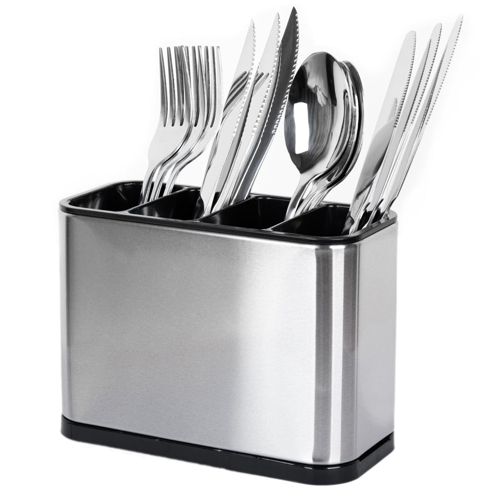 Haiyouneer silverware caddy front view keeps utensils organized for quick access