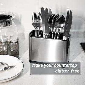 Haiyouneer silverware caddy on counter supports daily meal prep