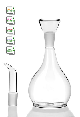 HAIZEEN borosilicate glass body keeps flavors pure and resists scratches.