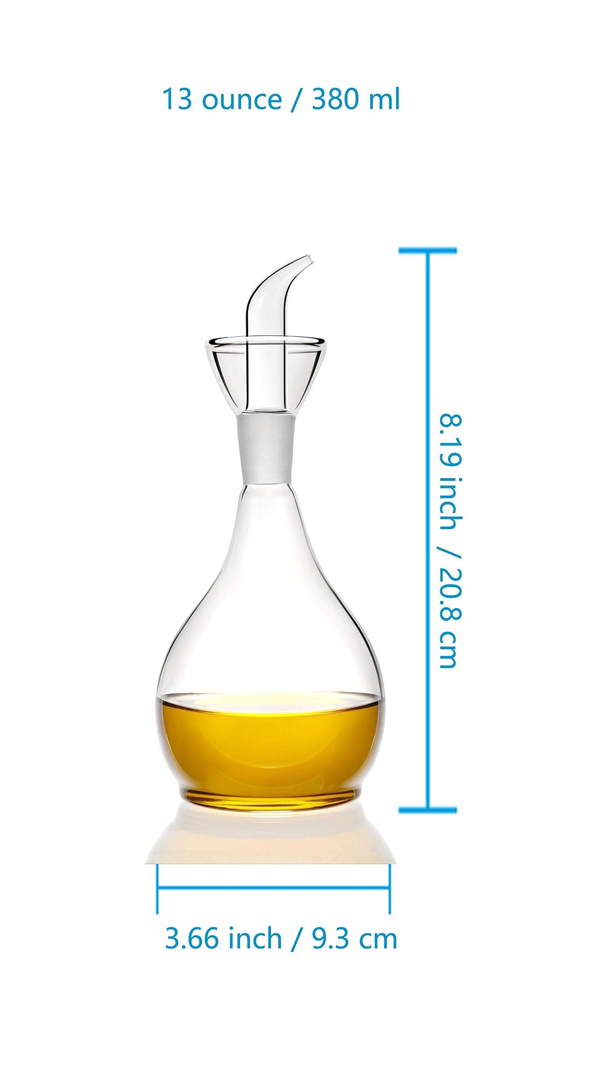 HAIZEEN olive oil carafe decanter ideal for at-table or grill-side use.