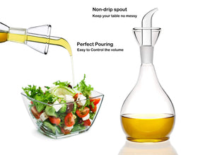 HAIZEEN olive oil dispenser with wide mouth fill for easy refills.