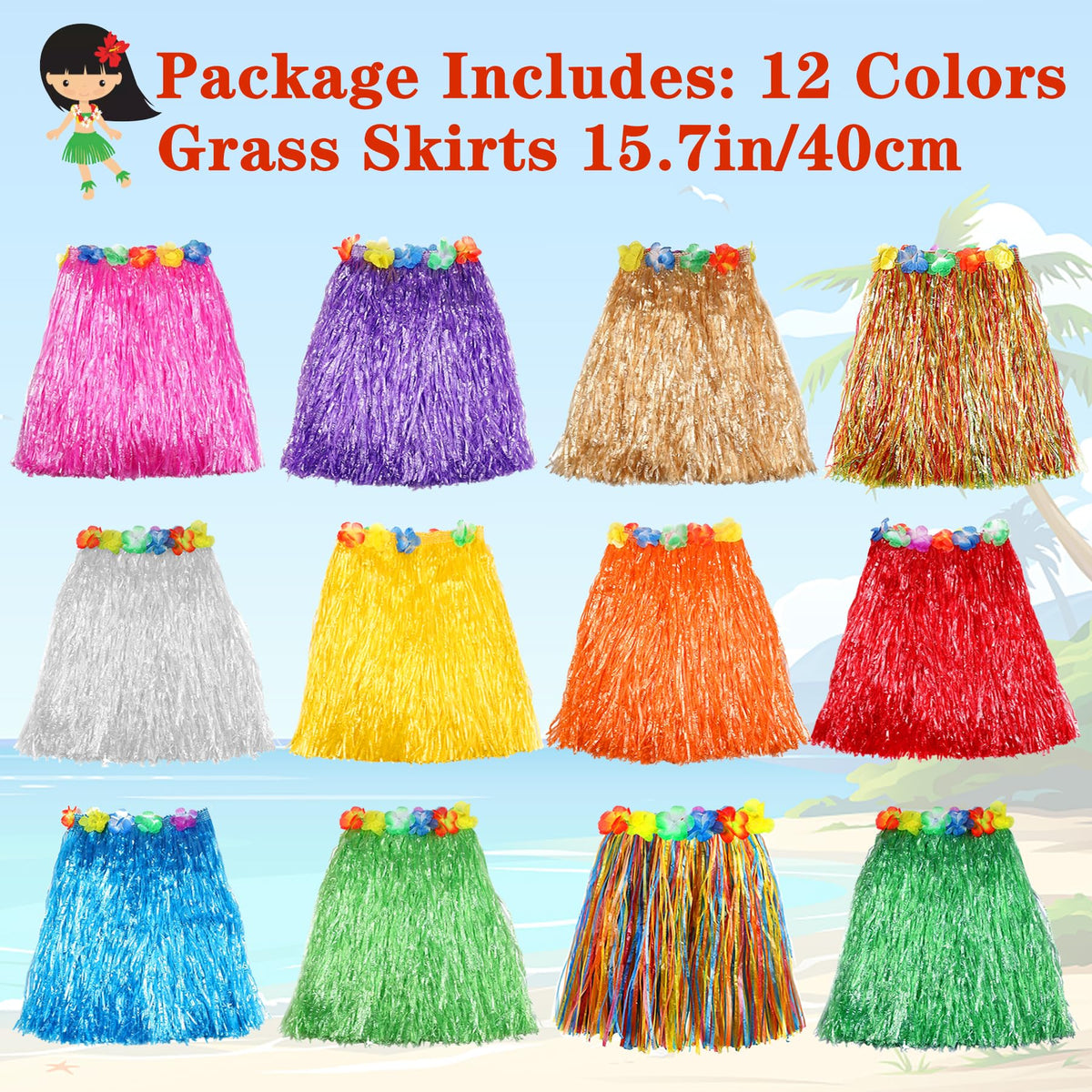 Hajoyful polyester-blend fabric skirt, soft and durable for repeated wear.