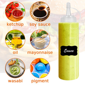 Hajoyful silicone funnel with bottles for smoother pouring