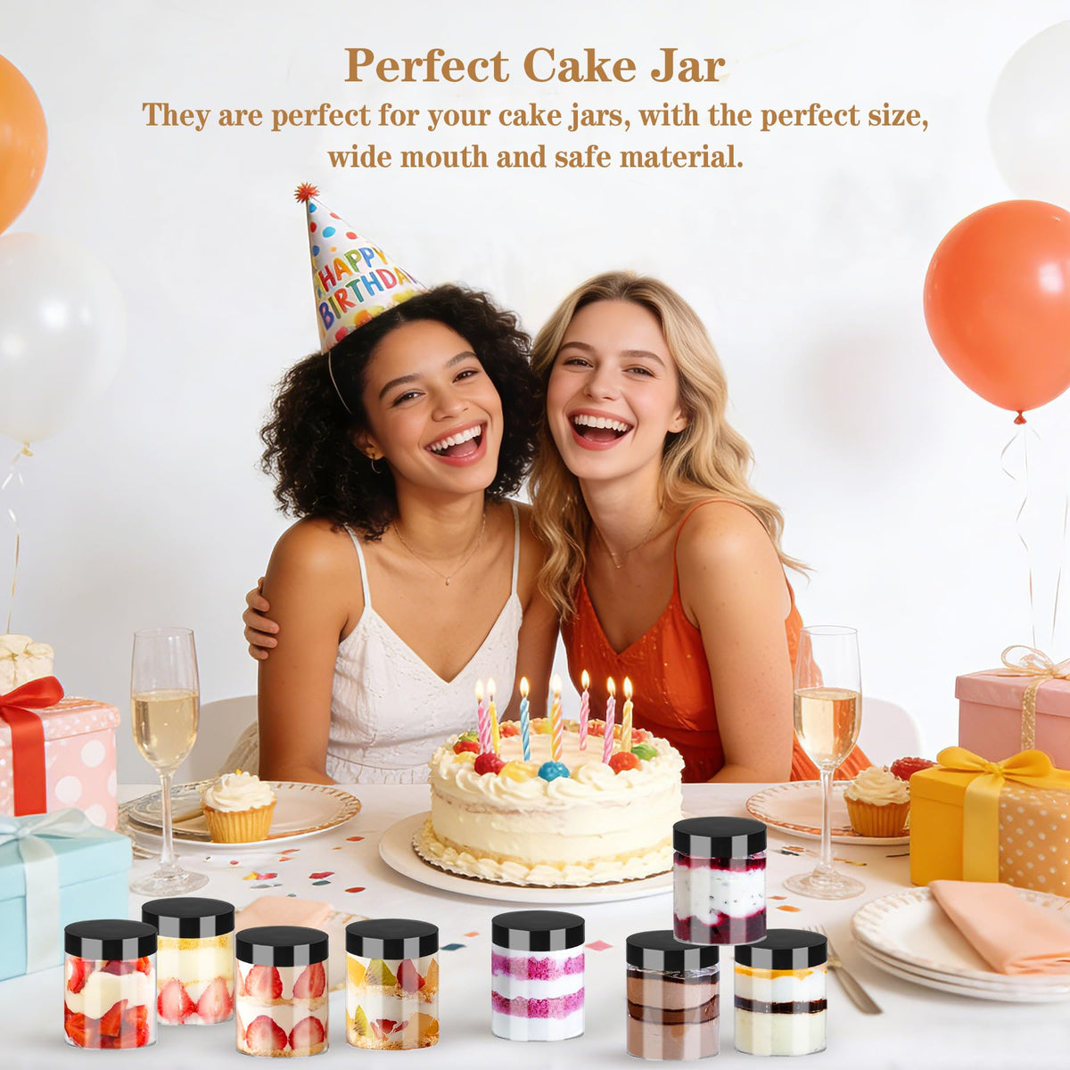 Hajoyful clear slime container for mess-free storage