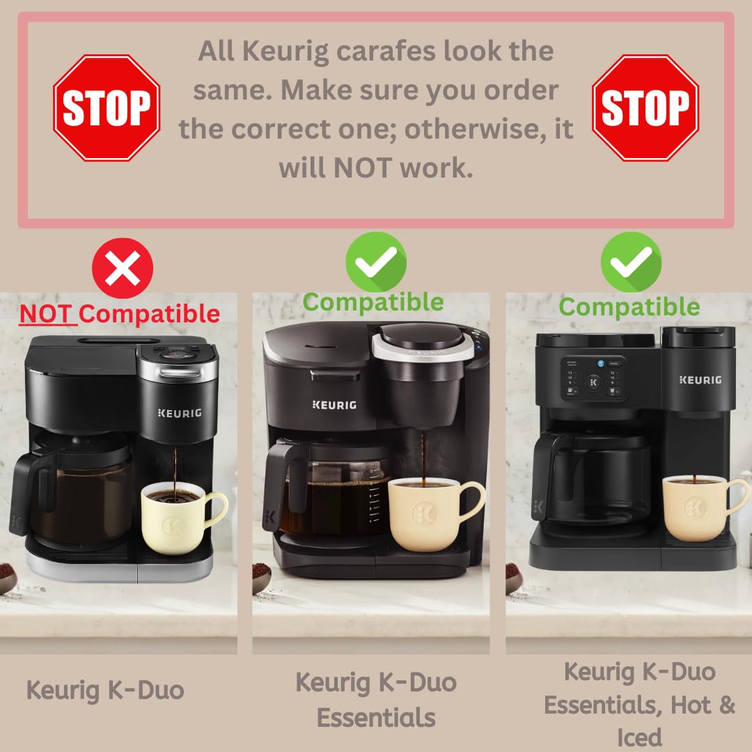 Hakano coffee carafe replacement for Keurig K-Duo Essentials, dependable backup