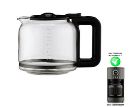 HAKANO glass carafe shows clear graduations for easy brewing decisions.