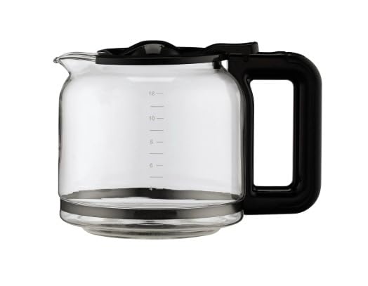 HAKANO 12-cup carafe fits Cuisinart DCC-1220BKSWM for daily use.
