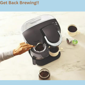 HAKANO easy-install replacement tank for K-Duo Essentials reduces downtime between brews.