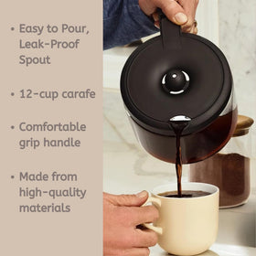 Hakano heat-resistant glass carafe for Keurig K-Duo, long-lasting performance