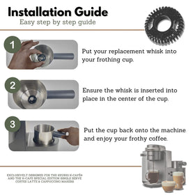 HAKANO frother whisk replacement for Keurig, quick and simple swap