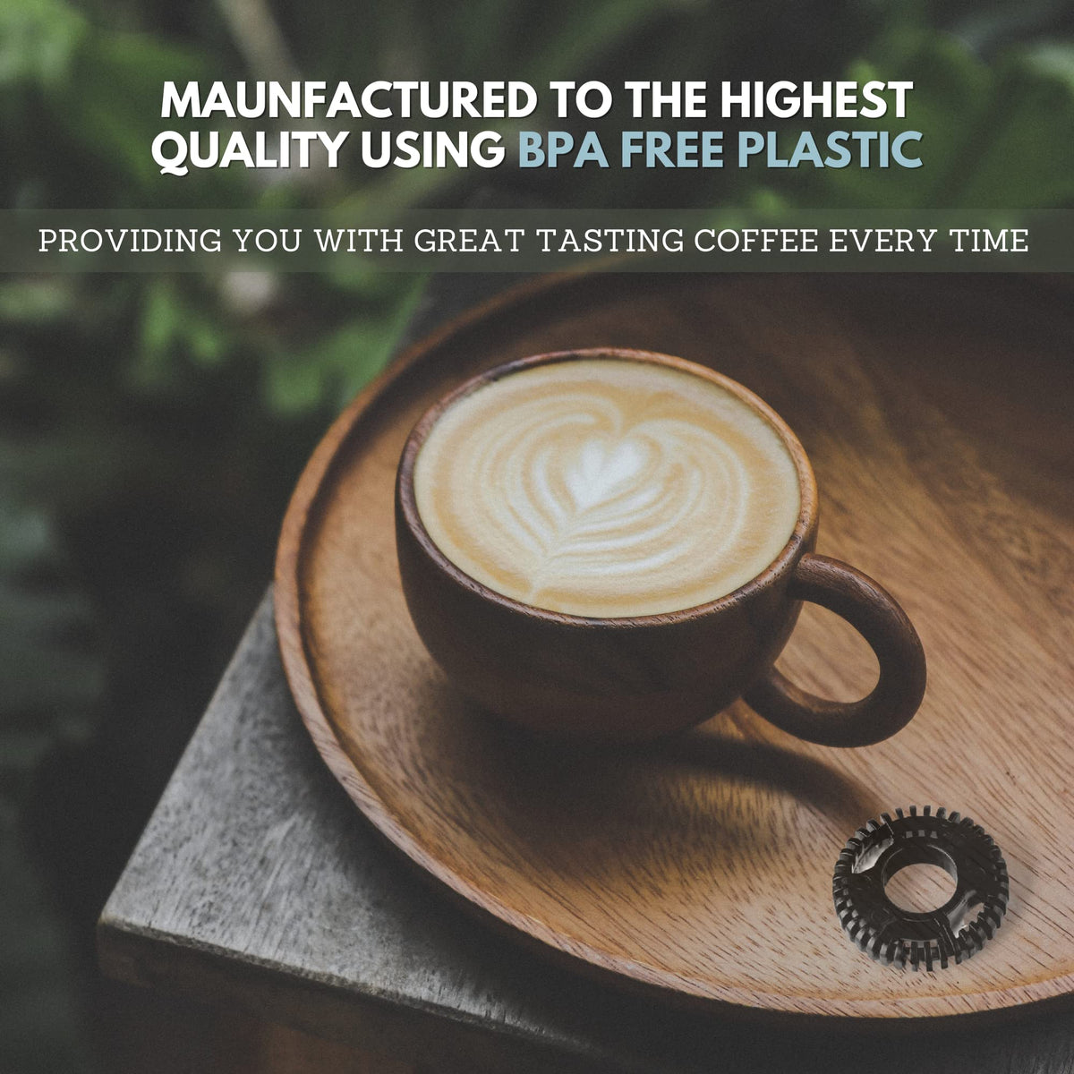 HAKANO two-pack frother whisk for Keurig K-Café, barista-quality froth