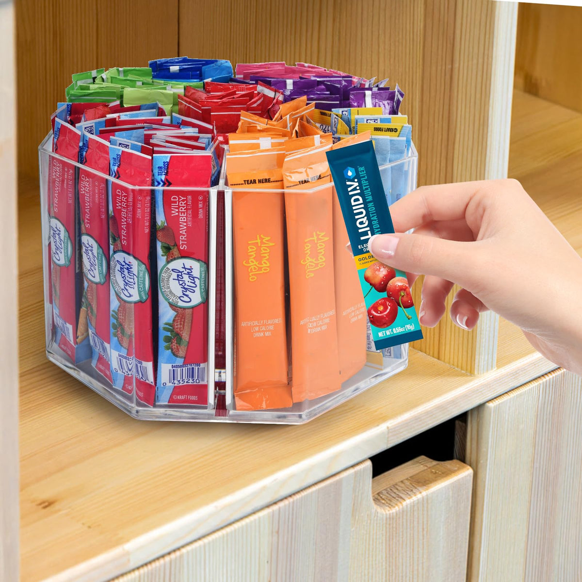 HALAGAS drink packet organizer durable design for daily kitchen use