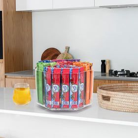 HALAGAS drink packet organizer stored in cabinet for tidy countertop