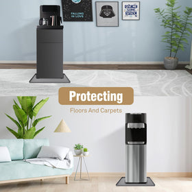HALAGAS Water Cooler Mat floor protection gray fits most spaces and dispensers