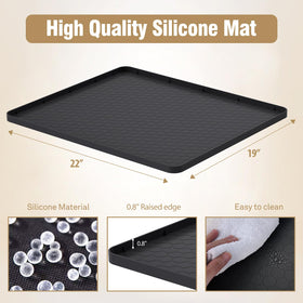 HALAGAS water dispenser mat with raised edge traps spills on contact
