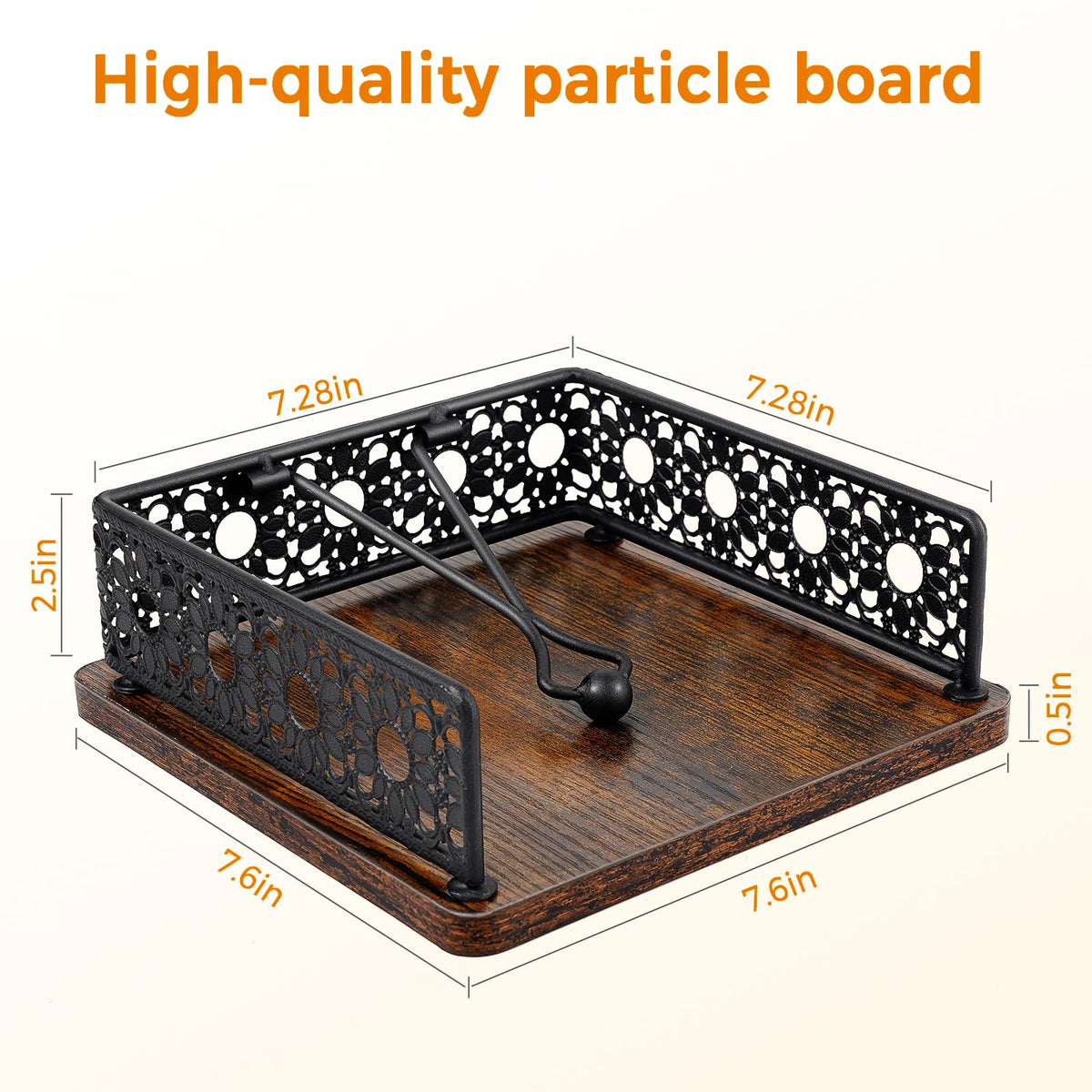 HALIAFANCY napkin dispenser for farmhouse tables keeps napkins tidy and accessible