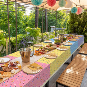 Hallswl indoor and outdoor use tablecloth suitable for baby showers