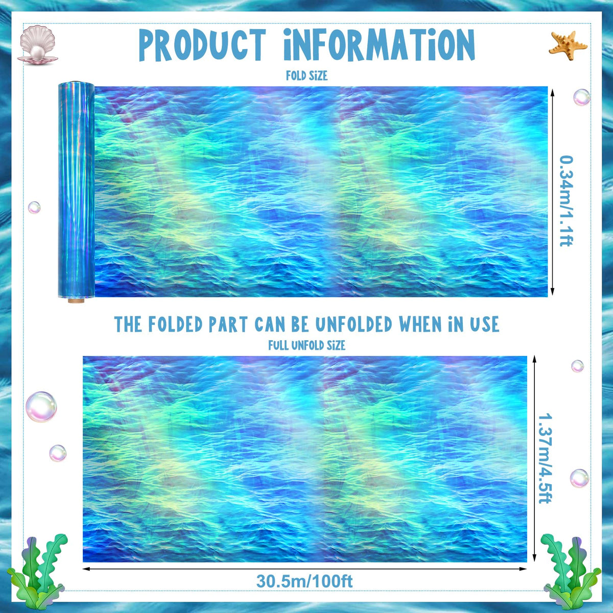 Hallswl blue iridescent tablecloth closeup highlighting shimmering finish for parties
