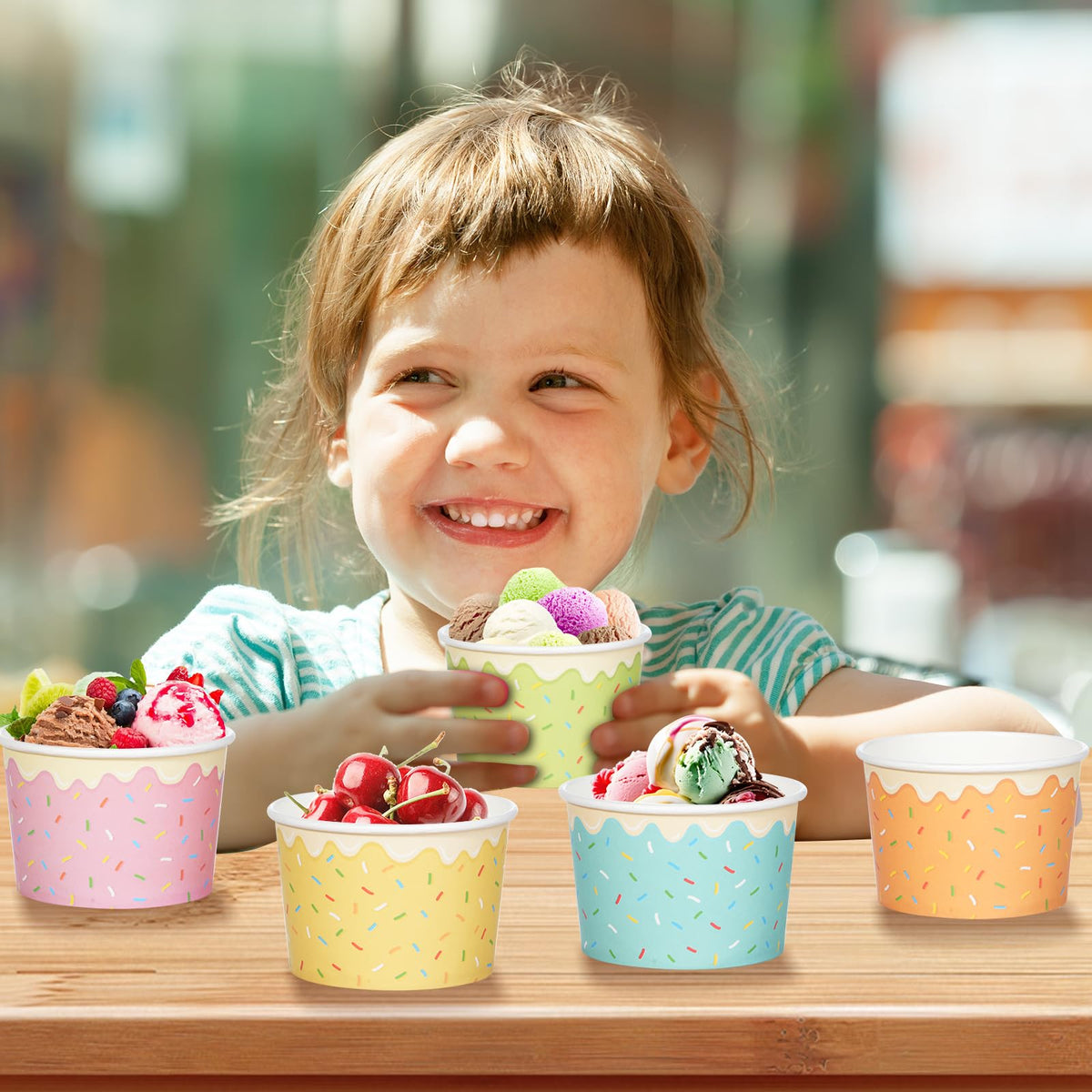 Hallswl disposable cups suitable for desserts, snacks, and soups.