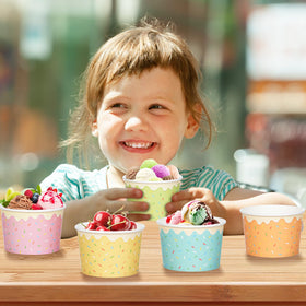 Hallswl disposable cups suitable for desserts, snacks, and soups.