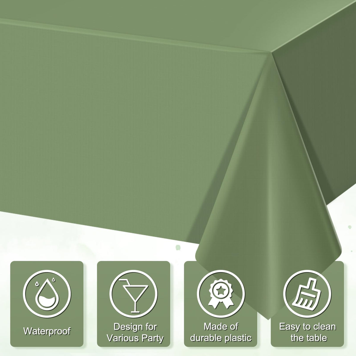 Hallswl disposable forest theme table cover for quick cleanup after gatherings.