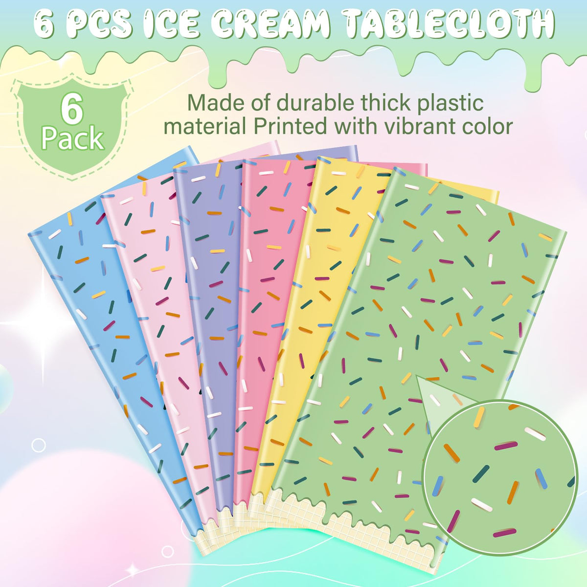 Hallswl durable plastic tablecloth resists tearing for indoor and outdoor events