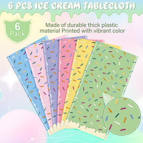Hallswl durable plastic tablecloth resists tearing for indoor and outdoor events