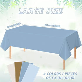 Hallswl disposable rectangle tablecover keeps surfaces clean during celebrations