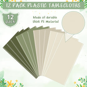 Hallswl easy-to-use tablecloth, simply unfold on the table for mess-free dining.