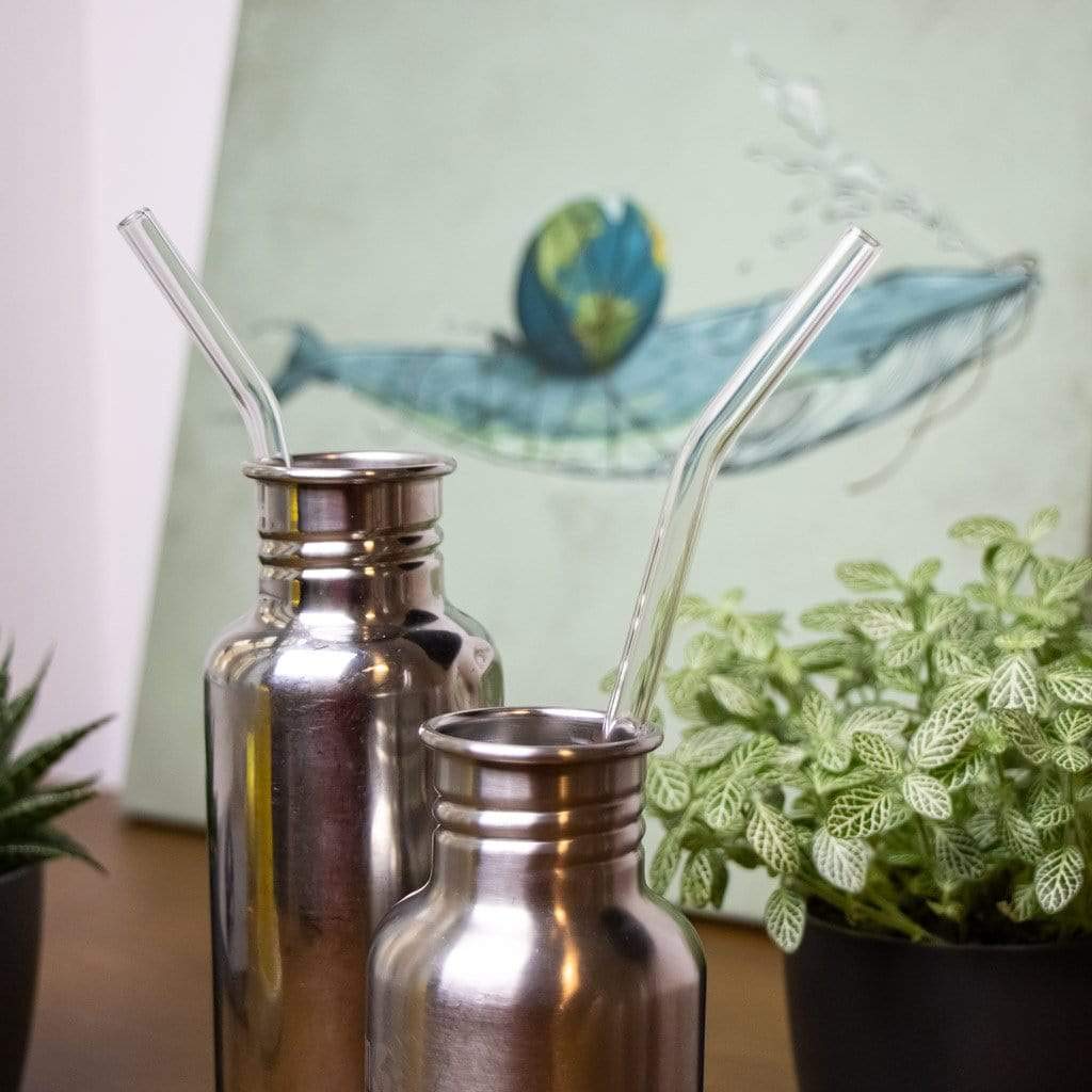 HÅLM glass straw ideal for cocktails and sodas.