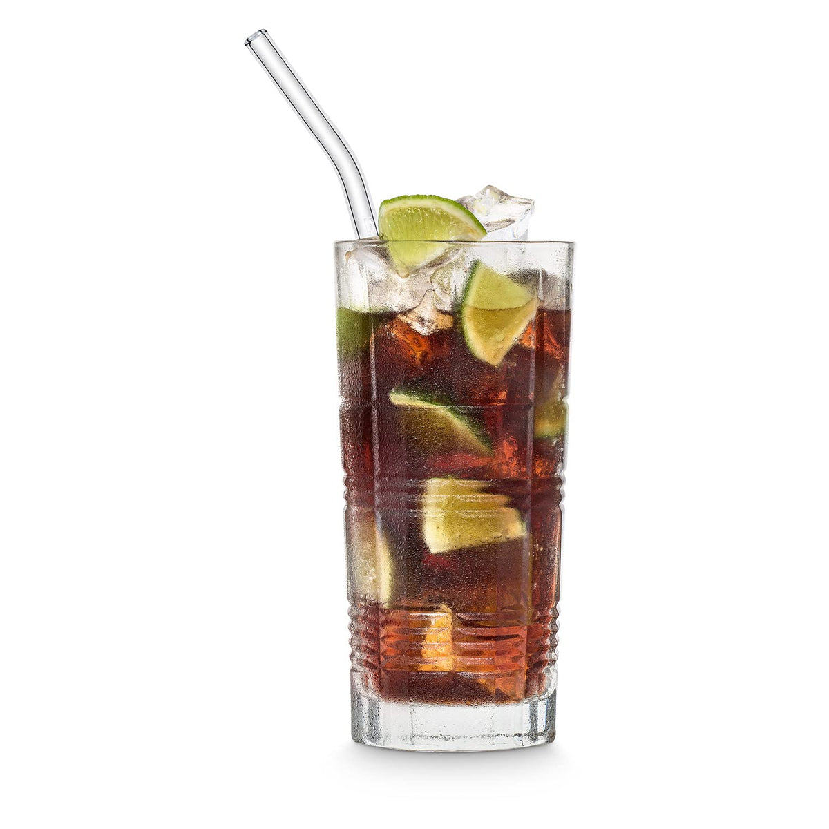 HALM glass straw smooth edges ensure safe sipping in hot or cold drinks