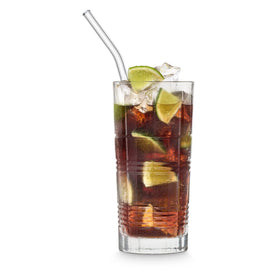 HALM glass straw smooth edges ensure safe sipping in hot or cold drinks